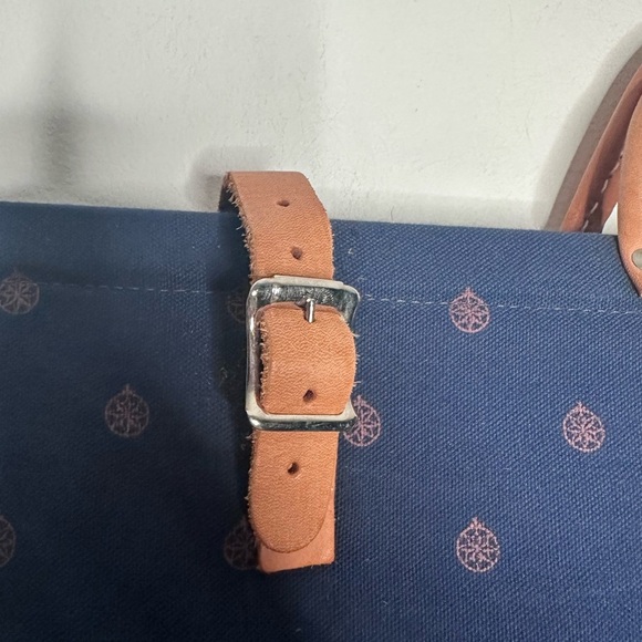 Royal Viking Line Cruise Line Large Canvas Leather Tote Travel Bag - Picture 10 of 16